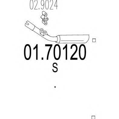 ZARA 865 Труба вихлопного газу