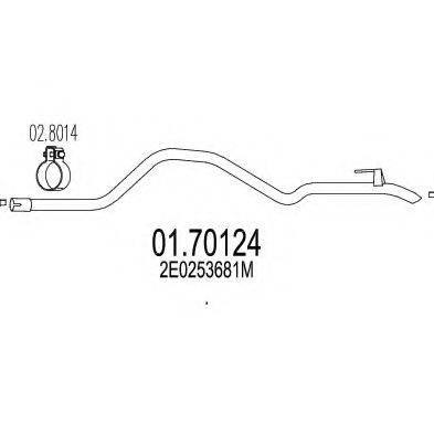 BOSAL 950-093 Труба вихлопного газу