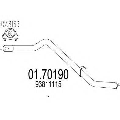 TIMAX 110376 Труба вихлопного газу