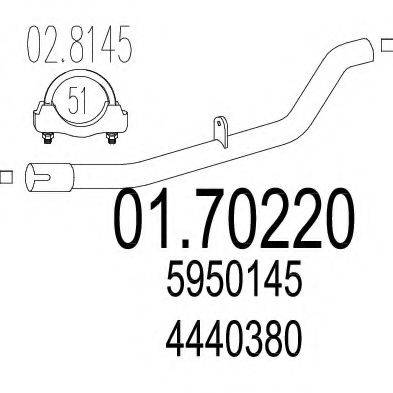 ZARA 372 Труба вихлопного газу