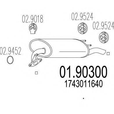 TIMAX 210412 Глушник вихлопних газів кінцевий