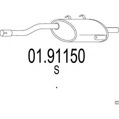 ZARA 94589 Глушник вихлопних газів кінцевий