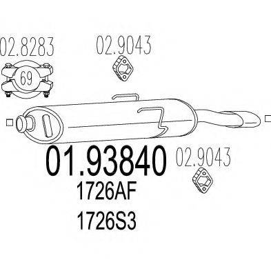 TIMAX 210527 Глушник вихлопних газів кінцевий