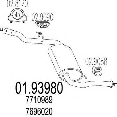 TIMAX 230605 Глушник вихлопних газів кінцевий