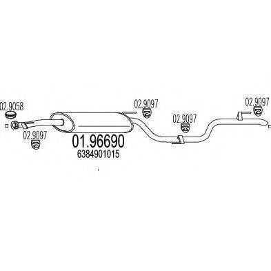 TIMAX 270459 Глушник вихлопних газів кінцевий