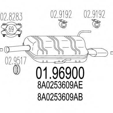TIMAX 210414 Глушник вихлопних газів кінцевий