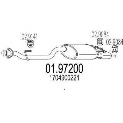 CIA 15238 Глушник вихлопних газів кінцевий