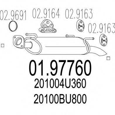TIMAX 210792 Глушник вихлопних газів кінцевий