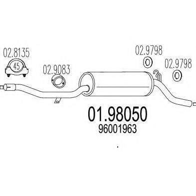 TIMAX 260079 Глушник вихлопних газів кінцевий