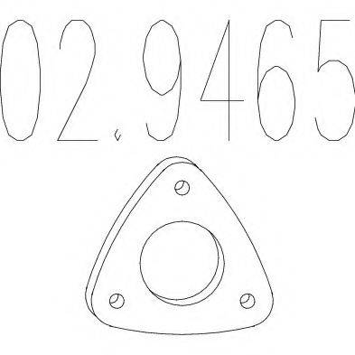 MAZDA 0K95420930 Прокладка, труба вихлопного газу
