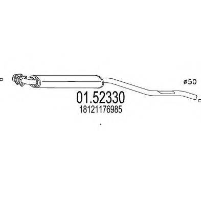 TIMAX 250040 Середній глушник вихлопних газів