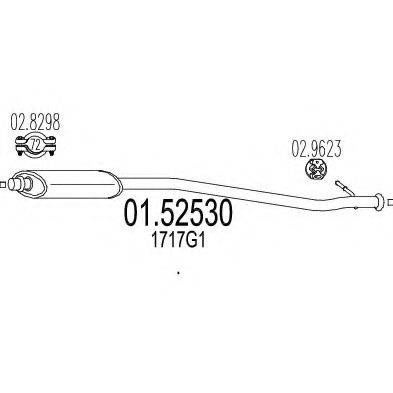 TIMAX 250604 Середній глушник вихлопних газів