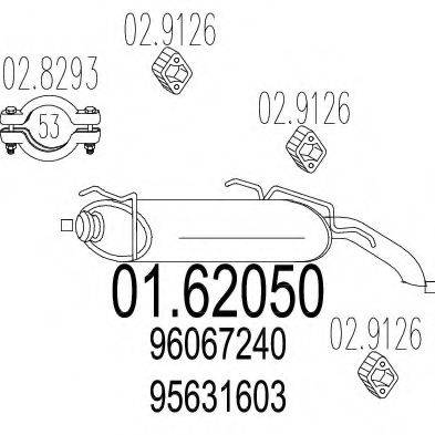 TIMAX 210027 Глушник вихлопних газів кінцевий