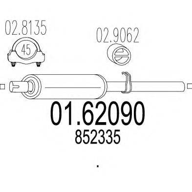 TIMAX 210157 Глушник вихлопних газів кінцевий