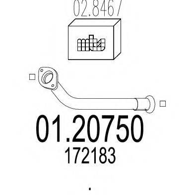 TIMAX 120243 Труба вихлопного газу