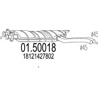 CIA 11358 Середній глушник вихлопних газів
