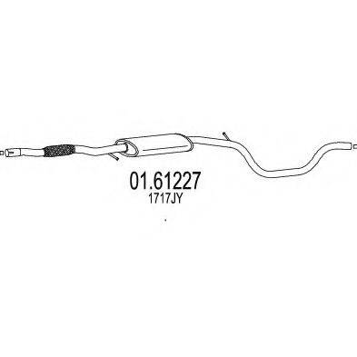 BOSAL 294003 Середній глушник вихлопних газів