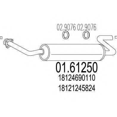 ROSI 05392 Глушник вихлопних газів кінцевий