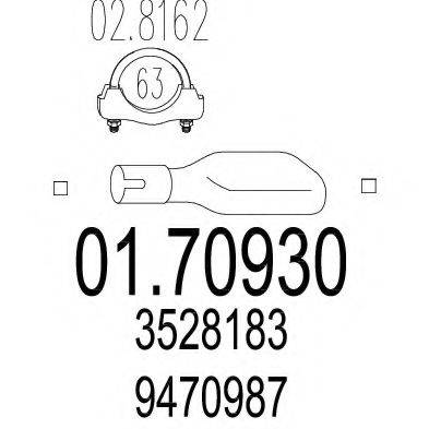 TIMAX 460059 Труба вихлопного газу