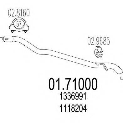 TIMAX 120373 Труба вихлопного газу