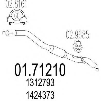 TIMAX 120393 Труба вихлопного газу