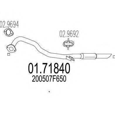 TIMAX 240568 Труба вихлопного газу