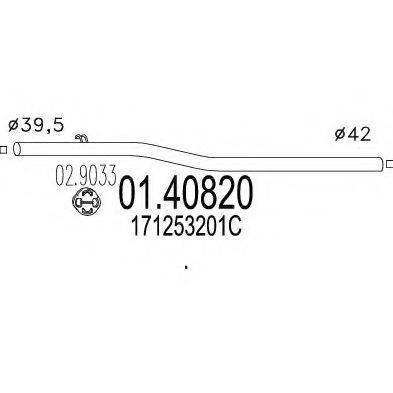 CISAM 721504 Труба вихлопного газу