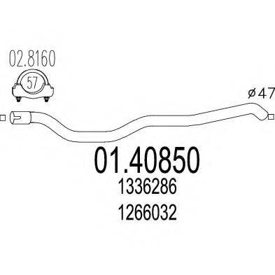 TIMAX 130176 Труба вихлопного газу