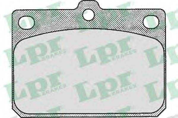 LPR 20330 Комплект гальмівних колодок, дискове гальмо