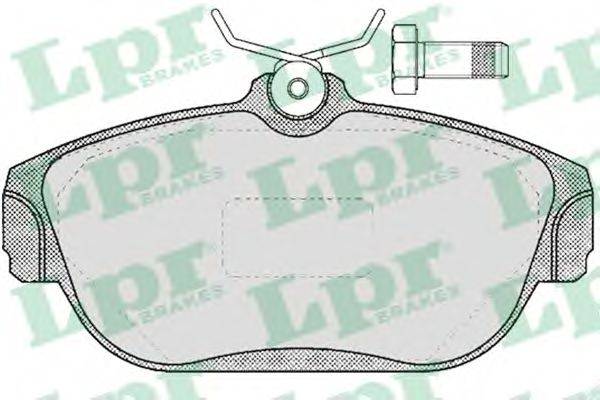 LPR 20164 Комплект гальмівних колодок, дискове гальмо