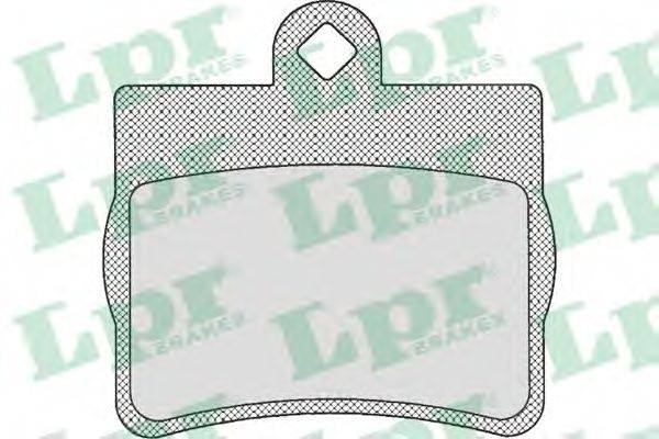 LPR 21900 Комплект гальмівних колодок, дискове гальмо