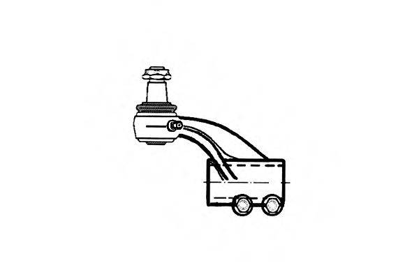 RENAULT 50 00 288 362 Наконечник поперечної кермової тяги