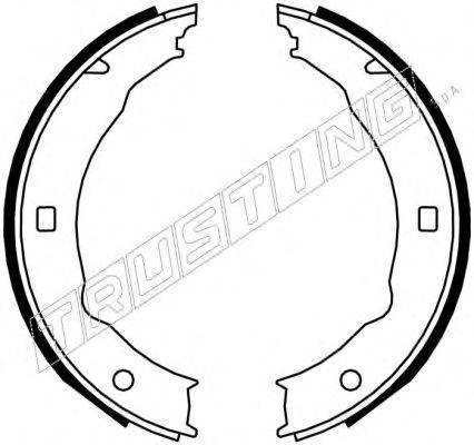 ACDELCO 552 Комплект гальмівних колодок, стоянкова гальмівна система