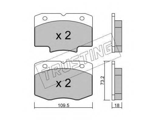 EFFEDI R1410920100 Комплект гальмівних колодок, дискове гальмо