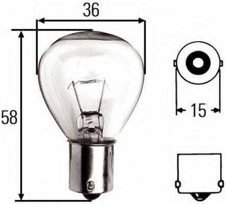 OSRAM 7669 Лампа розжарювання, проблисковий маячок