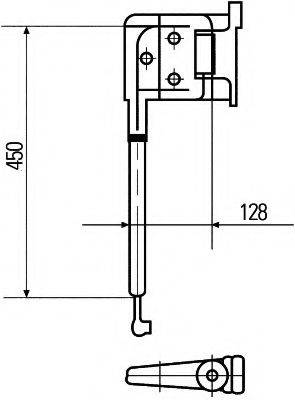 HELLA 8HG503009022 Кронштейн, зовнішнє дзеркало