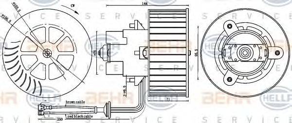 BEHR 087622 Вентилятор салону