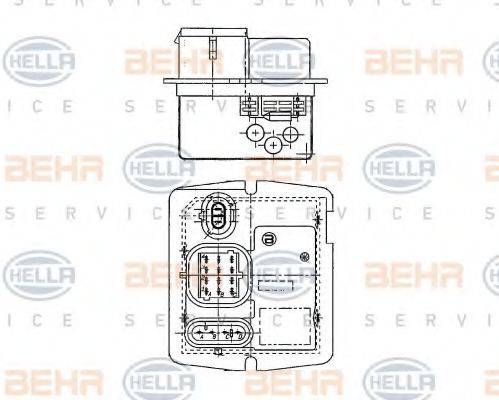 BEHR 25420 Опір, вентилятор салону