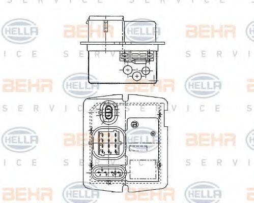 BEHR 10950 Опір, вентилятор салону