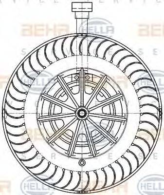 BEHR 85497 Вентилятор салону