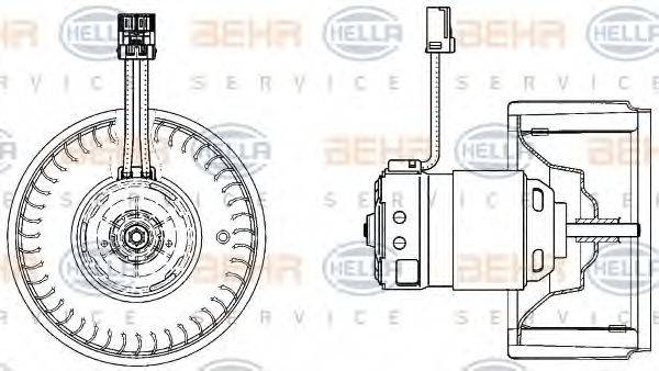 BEHR 27251 Вентилятор салону