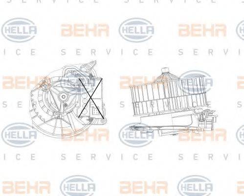 MERCEDES-BENZ 220 820 35 42 Вентилятор салону