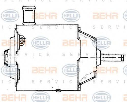 HELLA 8EW009157281 Електродвигун, вентиляція салону