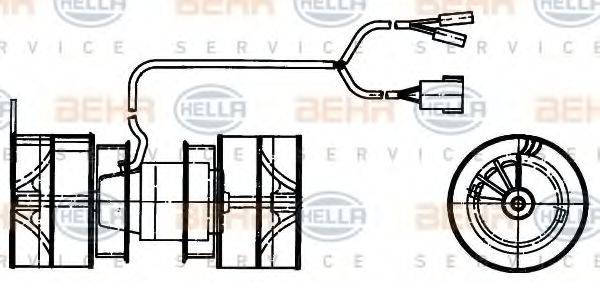 BEHR SERVICE 9300412 Вентилятор салону