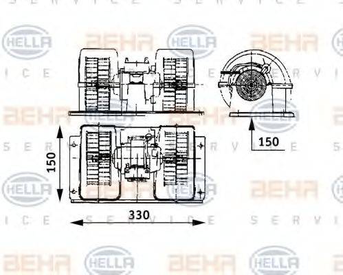 RENAULT TRUCKS 5001826689 Вентилятор салону
