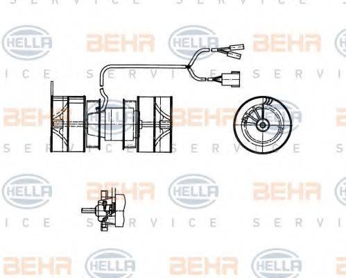 BEHR SERVICE 9300403 Вентилятор салону