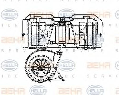 VOLVO 8 156 083 Вентилятор салону