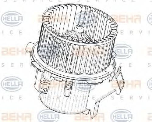 OPEL 44 15 547 Вентилятор салону