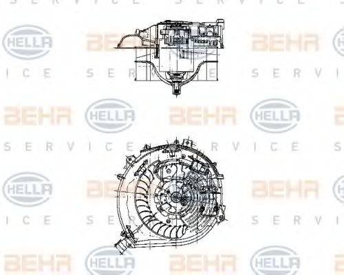 MERCEDES-BENZ 140 830 13 08 Вентилятор салону