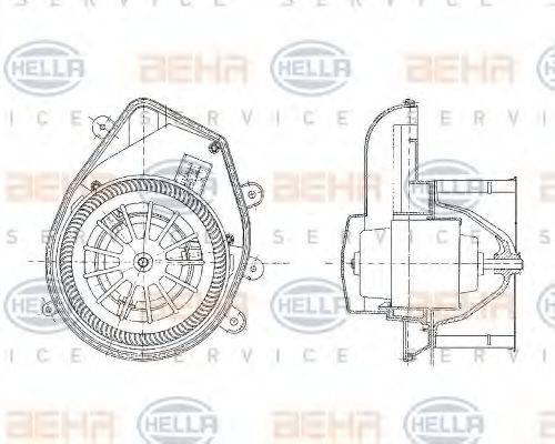 BEHR 33384 Вентилятор салону